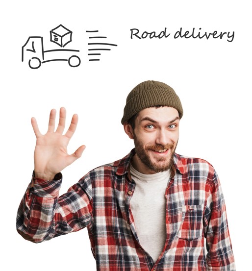 Shipping by road freight using couriers